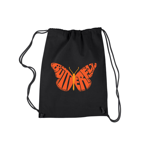Butterfly - Drawstring Backpack
