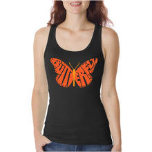 Load image into Gallery viewer, Butterfly - Women&#39;s Word Art Tank Top