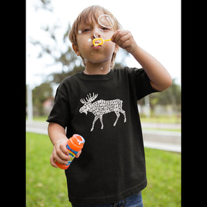 Moose  - Boy's Word Art T-Shirt