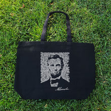 Load image into Gallery viewer, ABRAHAM LINCOLN GETTYSBURG ADDRESS - Large Word Art Tote Bag