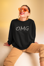 Load image into Gallery viewer, OMG - Women&#39;s Word Art Hooded Sweatshirt