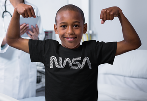 Worm Nasa - Boy's Word Art T-Shirt