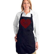 Load image into Gallery viewer, Country Music Heart - Full Length Word Art Apron