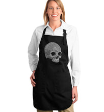 Load image into Gallery viewer, Dead Inside Skull - Full Length Word Art Apron