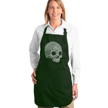 Load image into Gallery viewer, Dead Inside Skull - Full Length Word Art Apron