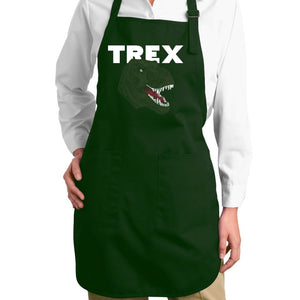 T-Rex Head  - Full Length Word Art Apron