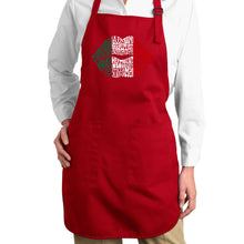 Load image into Gallery viewer, Latina Lips  - Full Length Word Art Apron