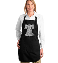 Load image into Gallery viewer, Liberty Bell -  Full Length Word Art Apron