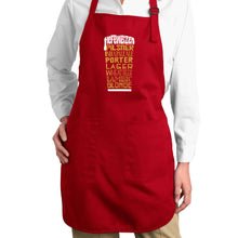 Load image into Gallery viewer, Styles of Beer  - Full Length Word Art Apron