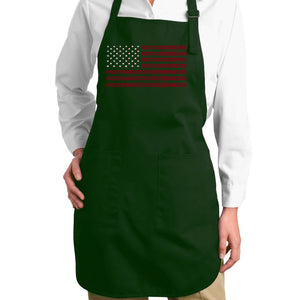 Proud To Be An American - Full Length Word Art Apron