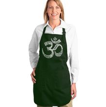 Load image into Gallery viewer, Poses OM - Full Length Word Art Apron