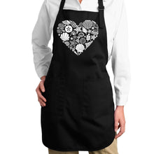 Load image into Gallery viewer, Sea Shells - Full Length Word Art Apron