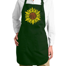 Load image into Gallery viewer, Sunflower  - Full Length Word Art Apron