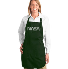 Load image into Gallery viewer, Worm Nasa - Full Length Word Art Apron