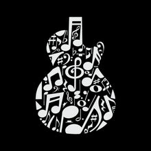 Load image into Gallery viewer, Music Notes Guitar - Girl&#39;s Word Art T-Shirt