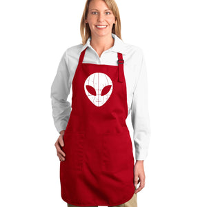 I COME IN PEACE - Full Length Word Art Apron
