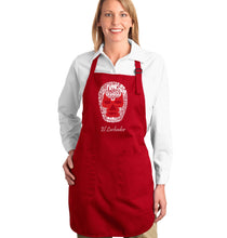 Load image into Gallery viewer, MEXICAN WRESTLING MASK - Full Length Word Art Apron