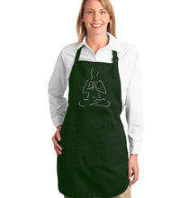 Load image into Gallery viewer, POPULAR YOGA POSES - Full Length Word Art Apron