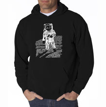 Load image into Gallery viewer, ASTRONAUT - Men&#39;s Word Art Hooded Sweatshirt