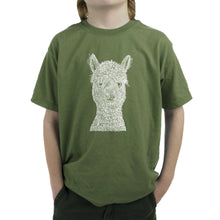 Load image into Gallery viewer, Alpaca - Boy&#39;s Word Art T-Shirt