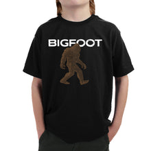 Load image into Gallery viewer, Bigfoot - Boy&#39;s Word Art T-Shirt