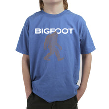 Load image into Gallery viewer, Bigfoot - Boy&#39;s Word Art T-Shirt