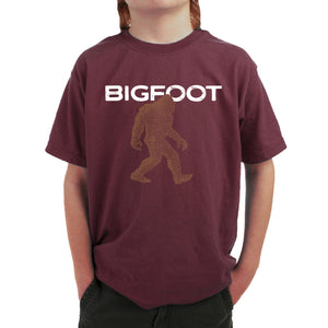 Bigfoot - Boy's Word Art T-Shirt