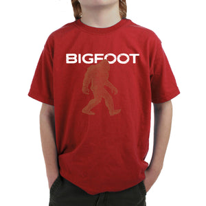 Bigfoot - Boy's Word Art T-Shirt