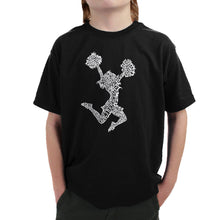 Load image into Gallery viewer, Cheer - Boy&#39;s Word Art T-Shirt
