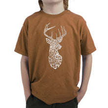 Load image into Gallery viewer, Types of Deer - Boy&#39;s Word Art T-Shirt