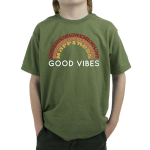 Good Vibes - Boy's Word Art T-Shirt