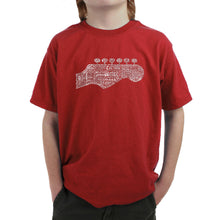 Load image into Gallery viewer, Guitar Head - Boy&#39;s Word Art T-Shirt