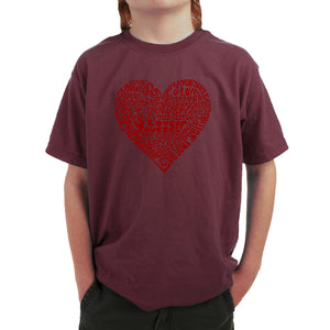 Love Yourself - Boy's Word Art T-Shirt
