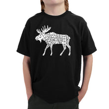 Load image into Gallery viewer, Moose  - Boy&#39;s Word Art T-Shirt