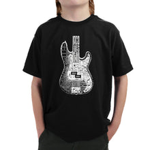 Load image into Gallery viewer, Bass Guitar  - Boy&#39;s Word Art T-Shirt