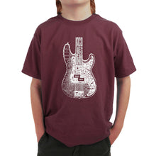 Load image into Gallery viewer, Bass Guitar  - Boy&#39;s Word Art T-Shirt