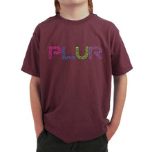 Load image into Gallery viewer, PLUR -  Boy&#39;s Word Art T-Shirt