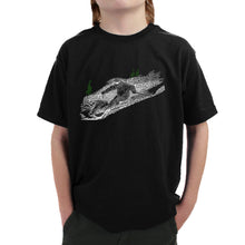 Load image into Gallery viewer, Ski - Boy&#39;s Word Art T-Shirt