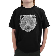Load image into Gallery viewer, Bear Face  - Boy&#39;s Word Art T-Shirt