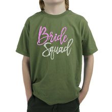 Load image into Gallery viewer, Boy&#39;s Word Art T-shirt - Bride Squad