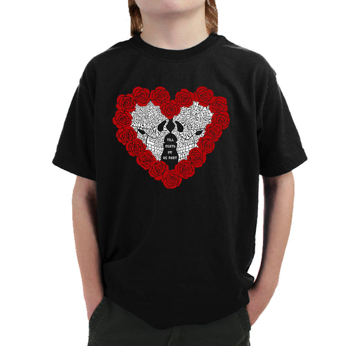 Boy's Word Art T-shirt - Til Death Do Us Part