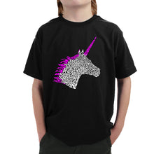 Load image into Gallery viewer, Unicorn - Boy&#39;s Word Art T-Shirt