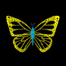 Load image into Gallery viewer, LA Pop Art Boy&#39;s Word Art Hooded Sweatshirt - Butterfly