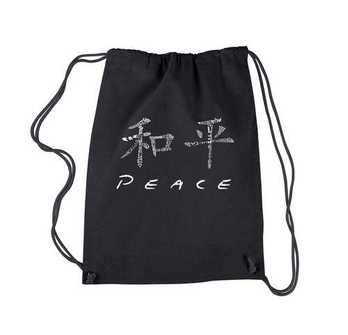 CHINESE PEACE SYMBOL - Drawstring Backpack