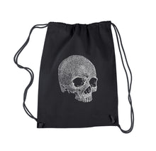 Load image into Gallery viewer, Dead Inside Skull - Drawstring Backpack