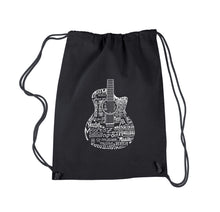 Load image into Gallery viewer, Languages Guitar - Drawstring Backpack