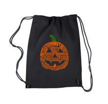 Load image into Gallery viewer, Pumpkin - Drawstring Backpack