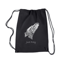 Load image into Gallery viewer, Prayer Hands -  Drawstring Backpack