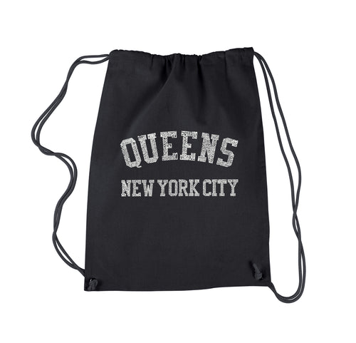 POPULAR NEIGHBORHOODS IN QUEENS, NY - Drawstring Backpack