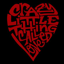 Load image into Gallery viewer, LA Pop Art Women&#39;s Dolman Cut Word Art Shirt - Crazy Little Thing Called Love